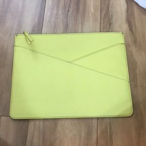 Banana Republic Bags - Banana Republic Neon Yellow Envelope Clutch Banana Republic Bags - Banana Republic Neon Yellow Envelope Clutch